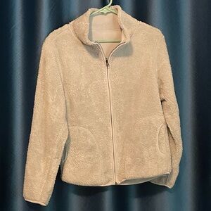 Women's Grey Reversible Fleece Jacket